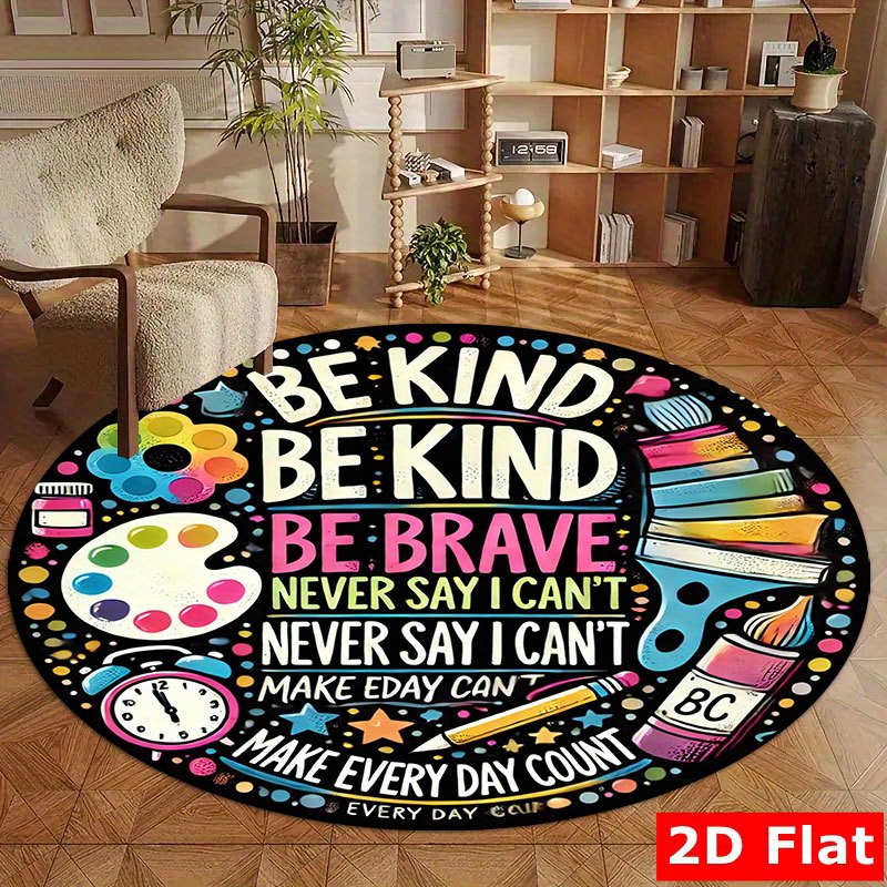 Kids Education Motivation - Wees vriendelijk, wees dapper, motiverende quote,