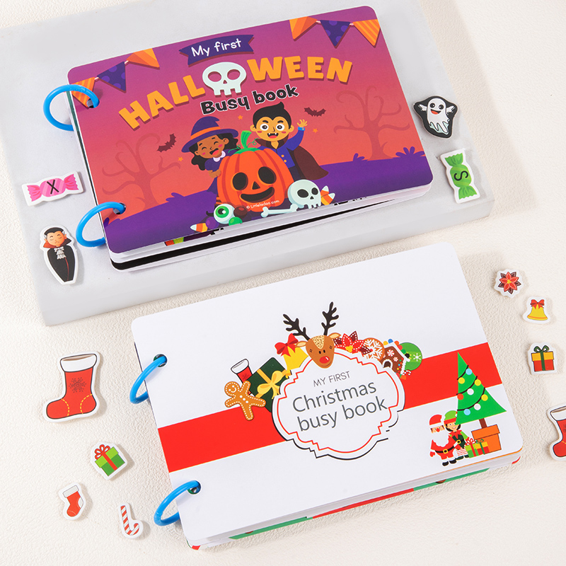Kids First Education - Montessori Baby Druk Boek Halloween Cadeau