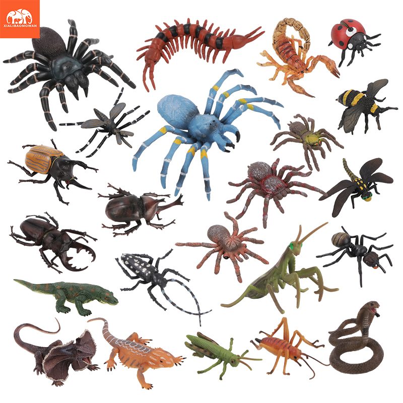 Kids First Education - Educatieve simulatie insecten- en wilddierenfigurenset -