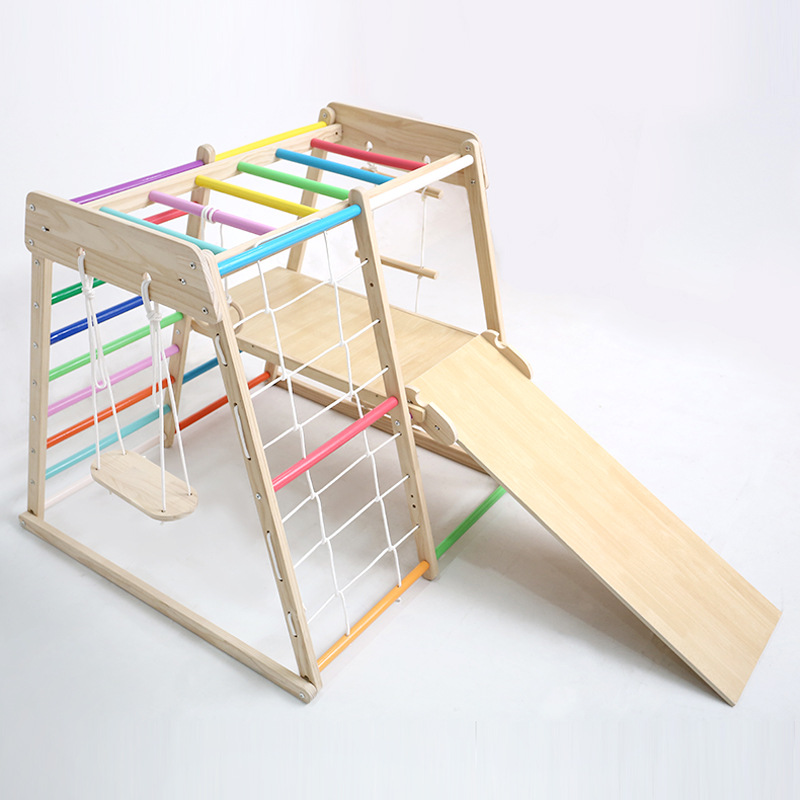 Klimrek van massief hout voor  - Kids Education Park recensie en prijs