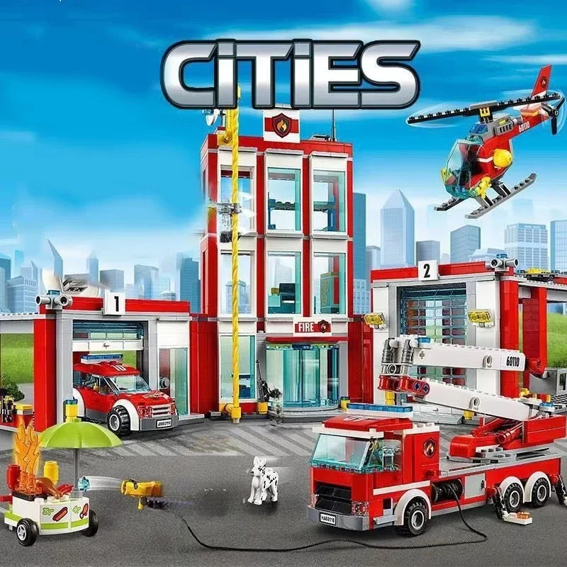 Stad Brandweerkazerne Helikopt - Lego Set City recensie en prijs