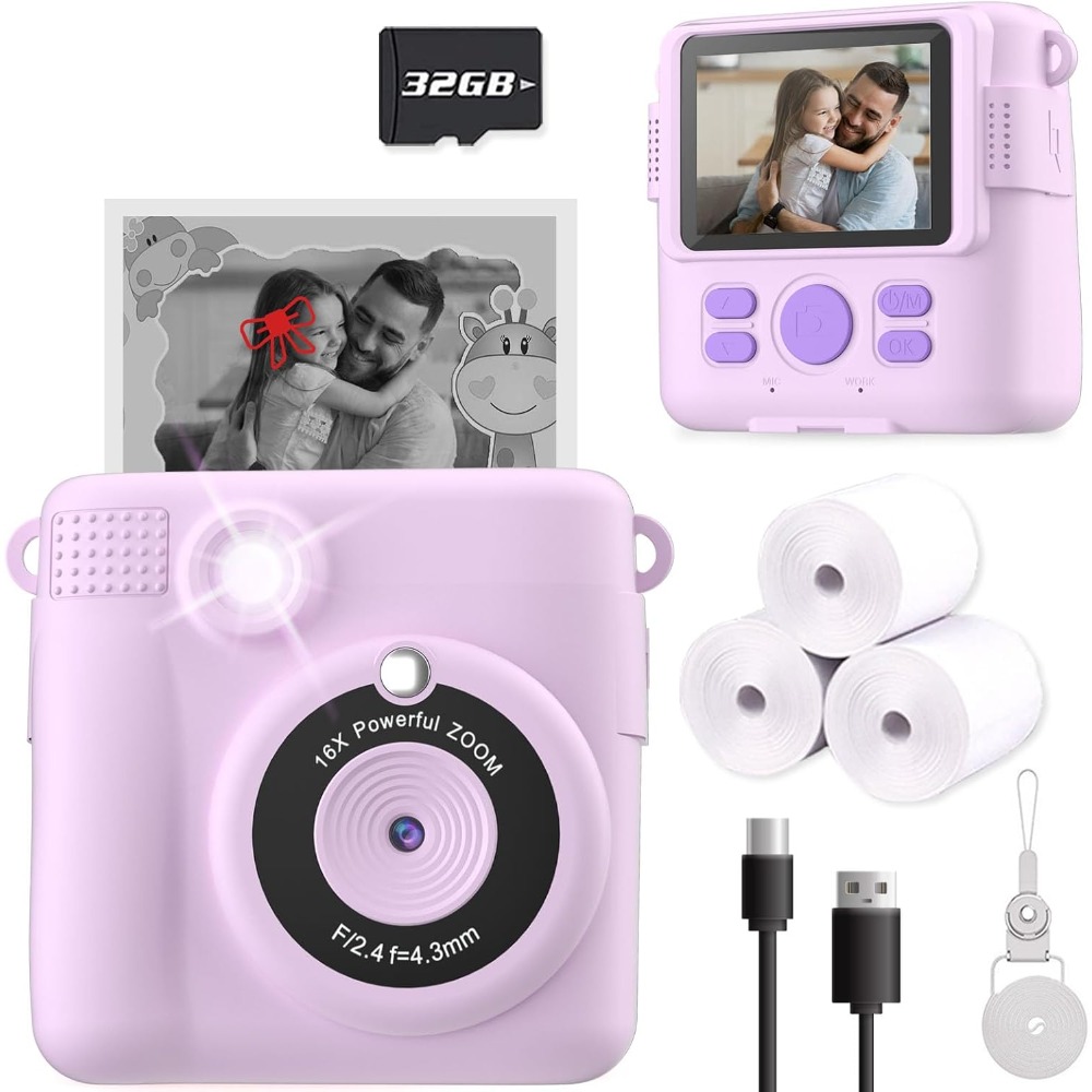 Instant Print Camera voor kind - Kids Educational Videos recensie en prijs