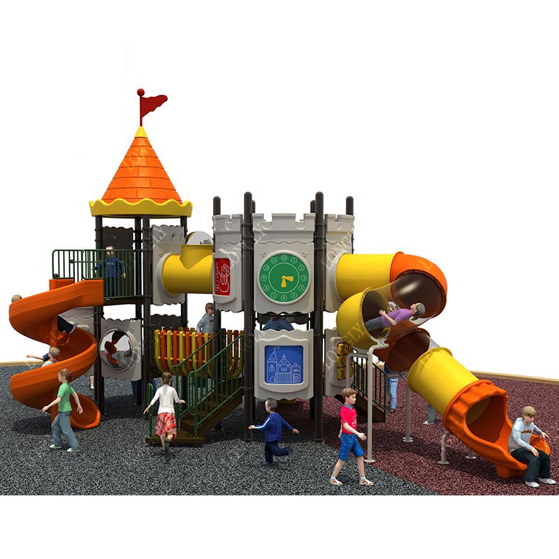 Kasteelvormige kinderspeelglij - Kids Education Park recensie en prijs