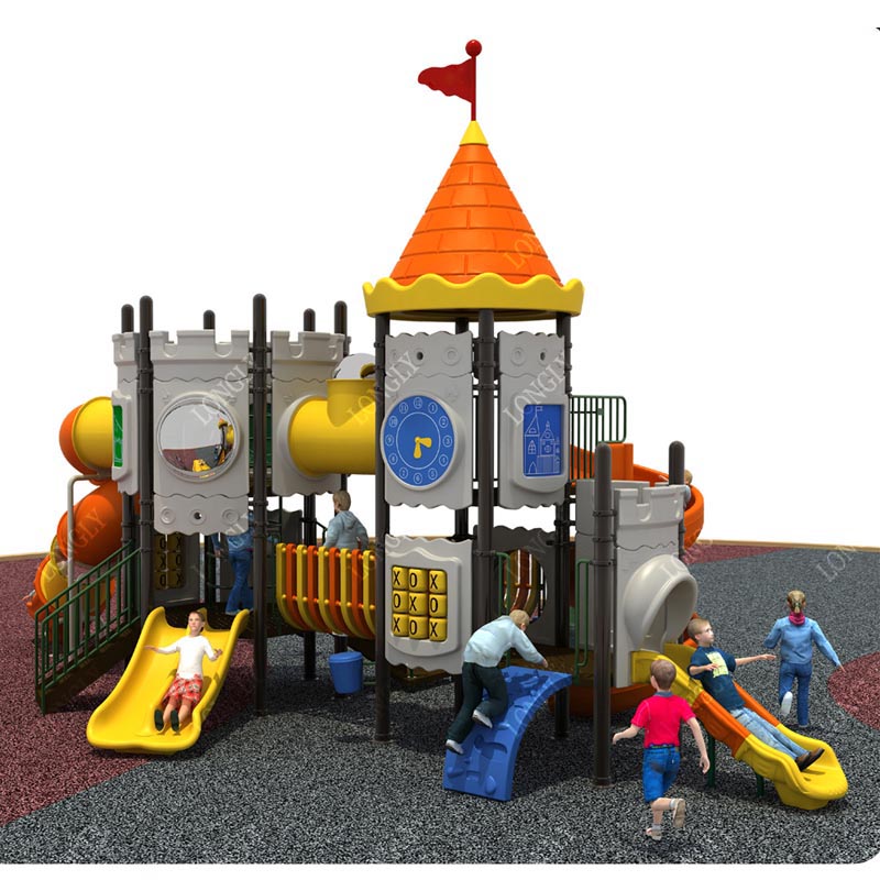 Kasteelvormige kinderspeelglij - Kids Education Park recensie en prijs