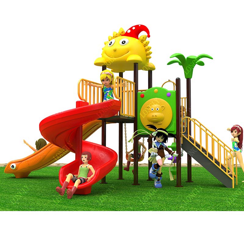 Commerciële plastic glijbaan 4 - Kids Education Park recensie en prijs