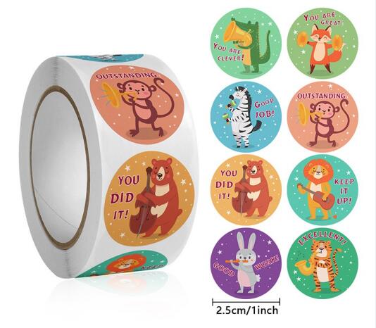 Leuke dierenleerstickers 50-50 - Kids Education Motivation recensie en prijs