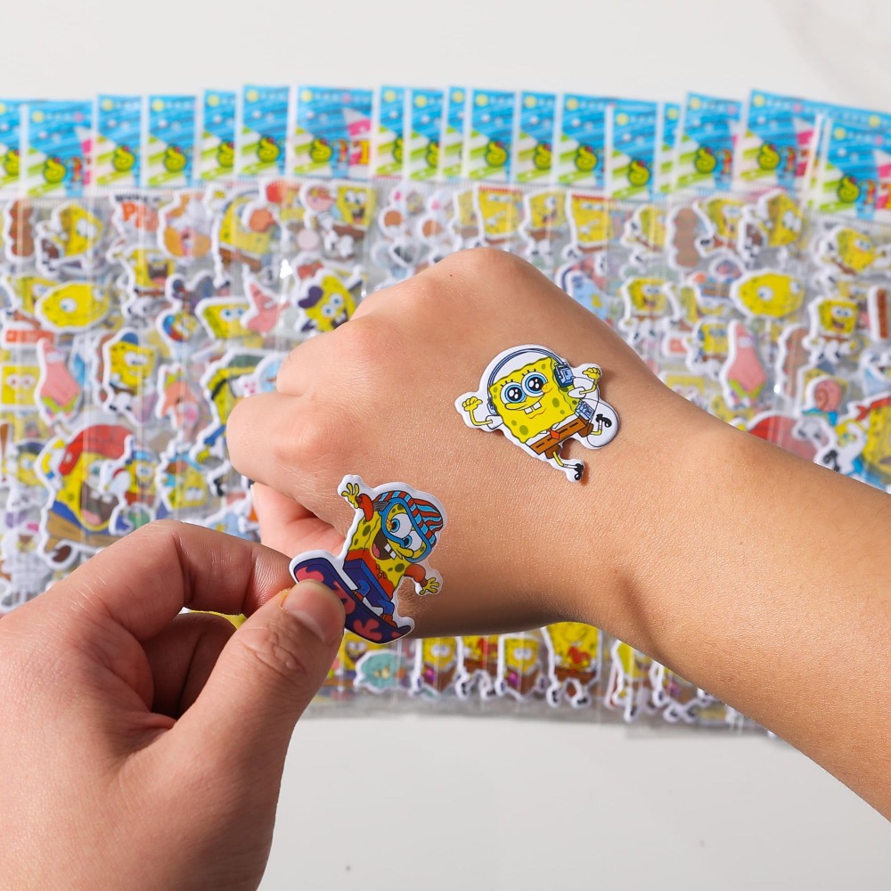 12-pack SpongeBob 3D-stickers  - Kids First Education recensie en prijs