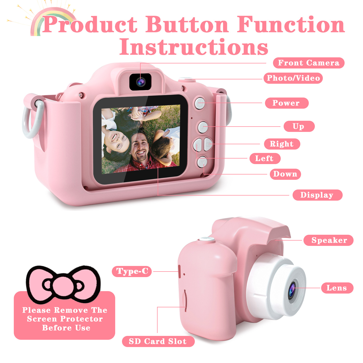 Kindercamera voor meisjes 1080 - Kids Educational Videos recensie en prijs